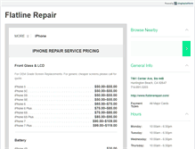 Tablet Screenshot of flatlinerepair.com